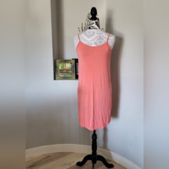 Sunny Studio Paris Cotton  Lace Coral Summer Dress  Sz L - Picture 11 of 11